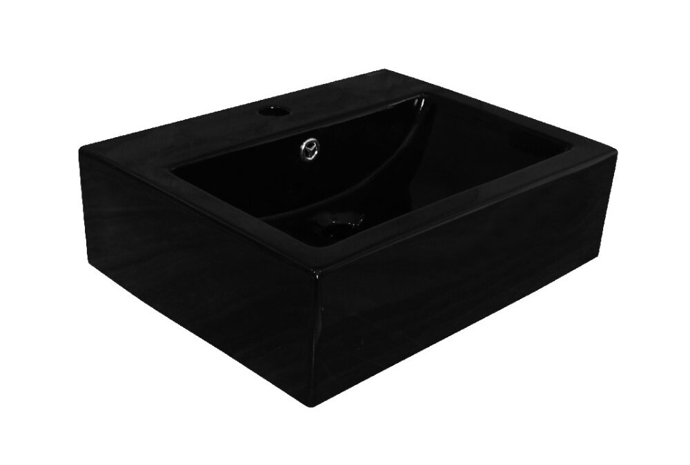 Citrine Black Squared Wash Basin